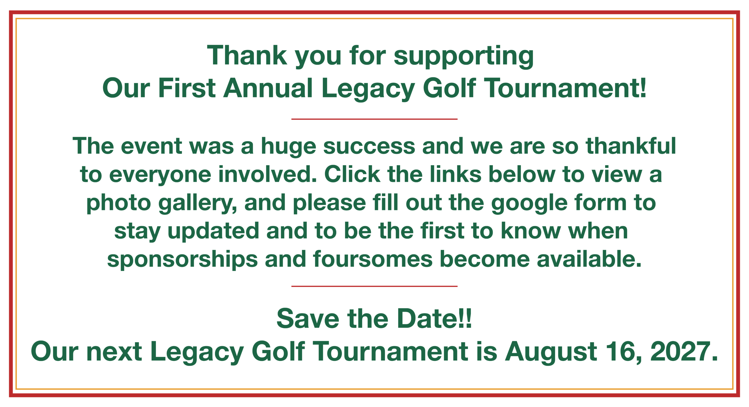 Golf Announcement new 1